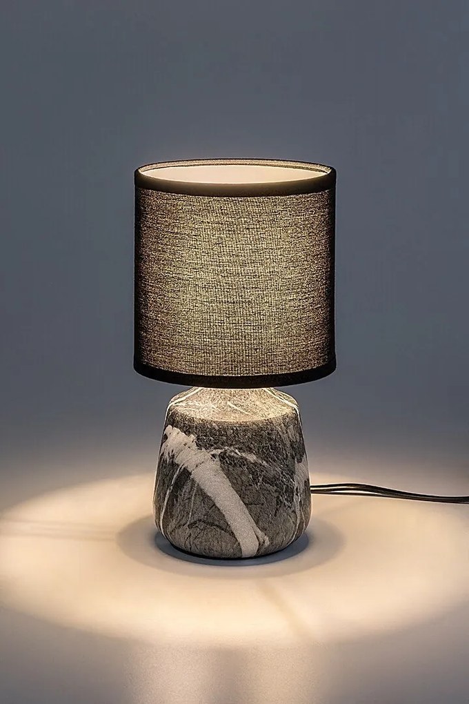 Lampa de masa decorativa marmura/negru Nalisa