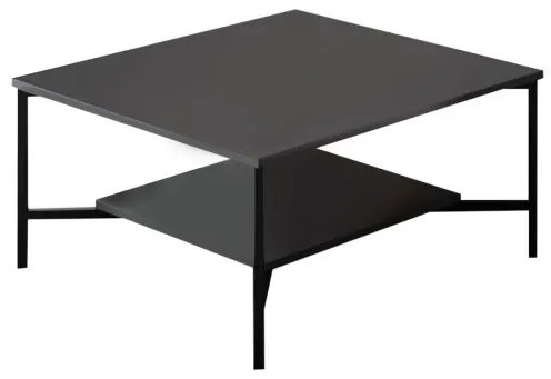 Set de mobilier pentru living Chrome, Antracit- Negru