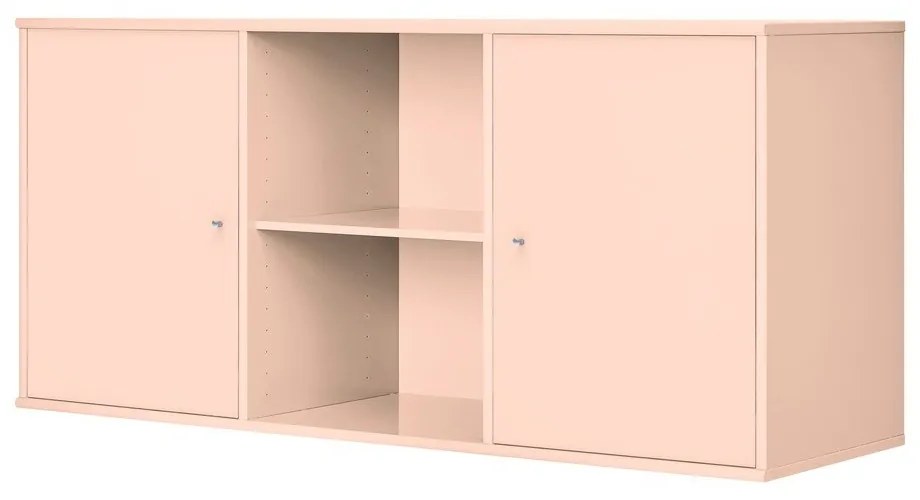 Comodă roz-deschis suspendată 133x61x42 cm Mistral – Hammel Furniture