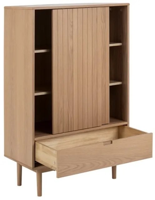 OFERTA Comoda LUCERO cu usi glisante si sertar, decor stejar a II-a calitate