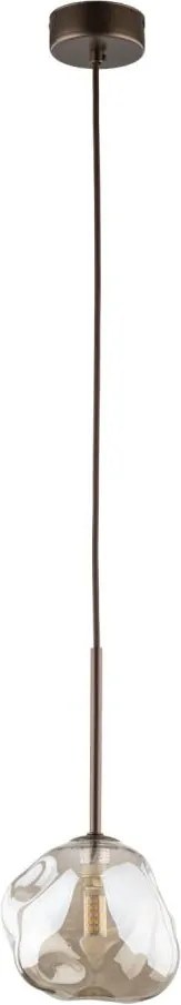 Pendul pe cablu LAVA 1xG9/8W/230V bronz/bej fumuriu