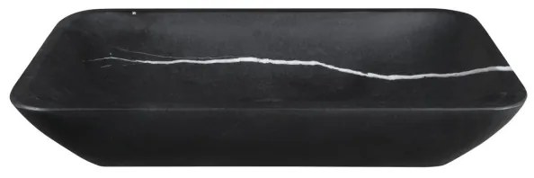 Sapho - Lavoar BLOK 60 x 35 cm pentru blat, piatră/negru mat