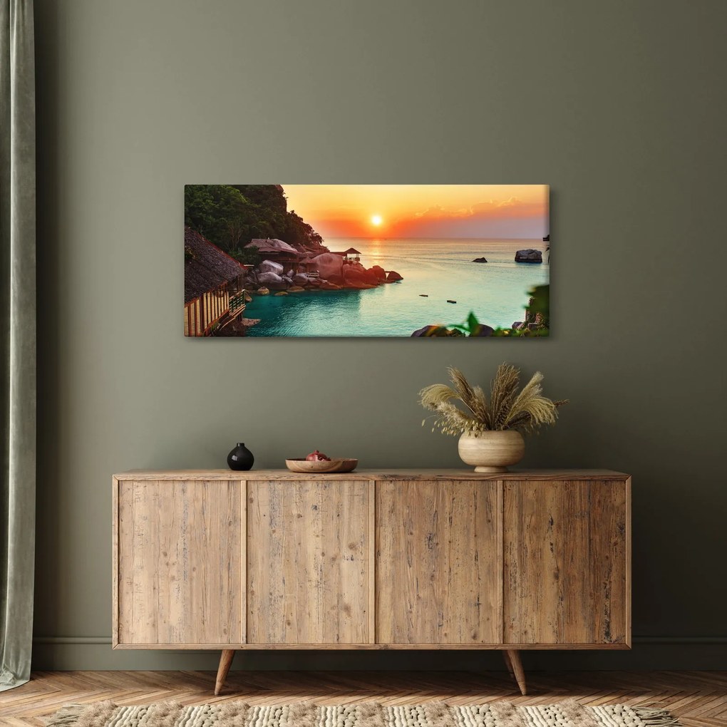 Tablou cu plaja frumoasă (120x50 cm)