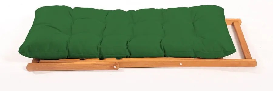 Set mobilier de grădină verde/natural din lemn de fag pentru 2 persoane – Floriane Garden