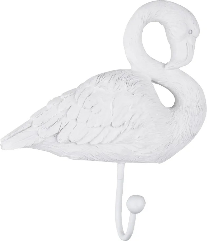 Cuier de perete Leitmotiv Flamingo, alb