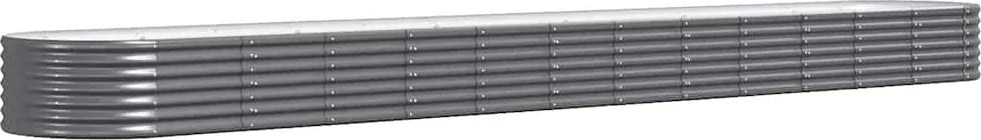 vidaXL Strat înălțat grădină 512x80x36 cm oțel galvanizat