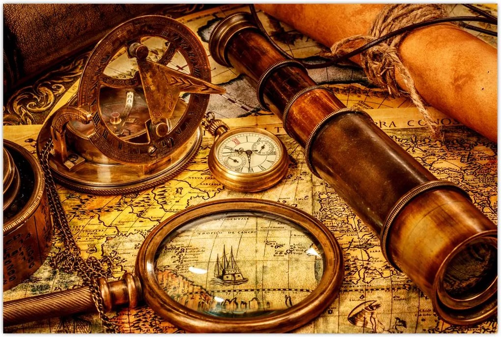 Tablou - uneltele itorice ale marinarior (90x60 cm)