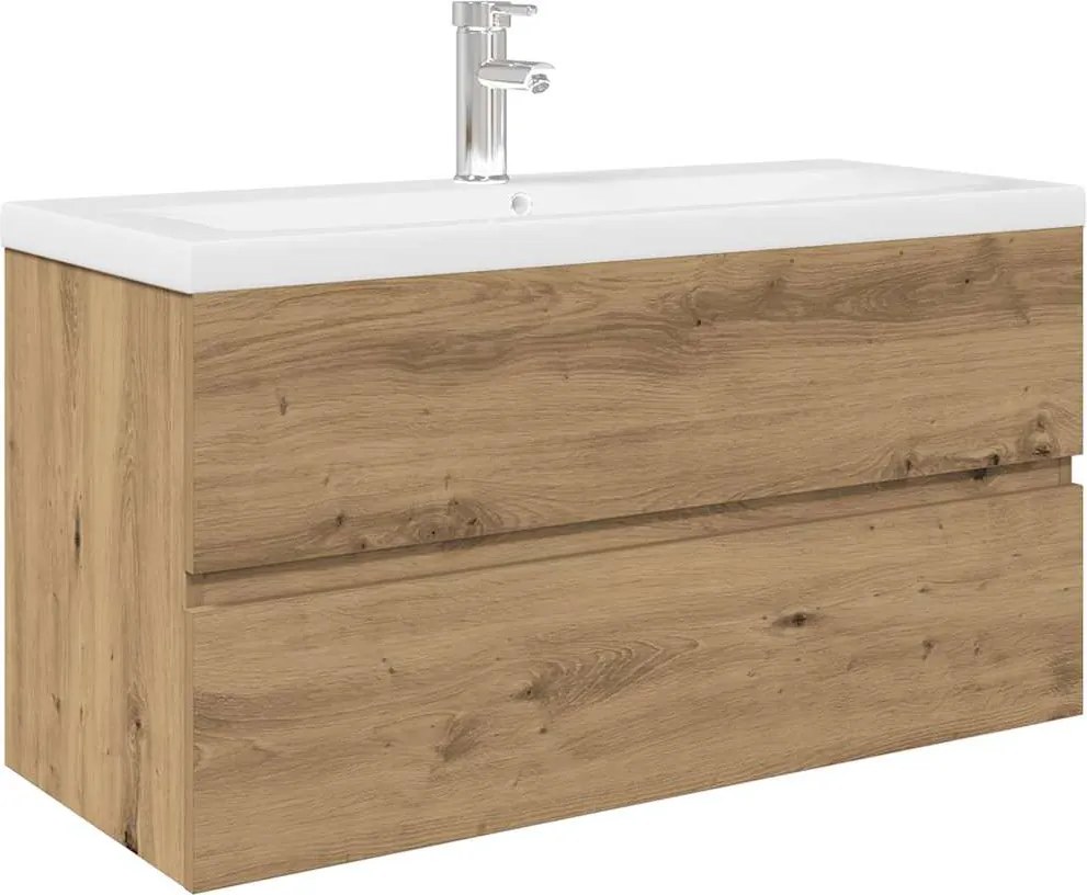 vidaXL Dulap pentru chiuvetă cu chiuvetă încorporată și robinet