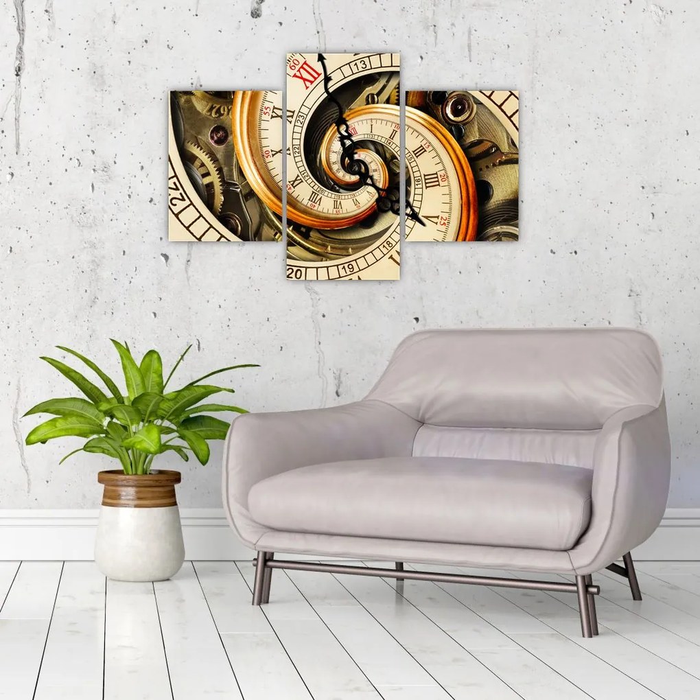 Tablou cu ceas (90x60 cm)