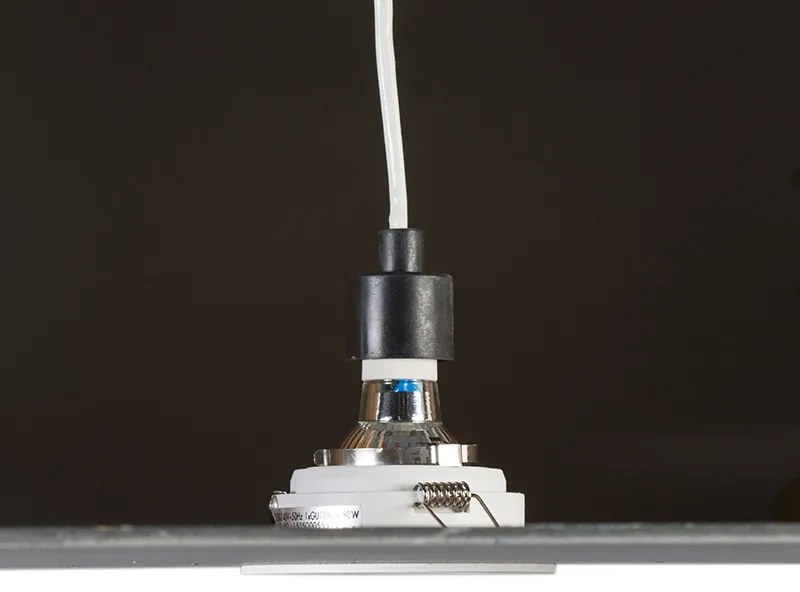 Set de 6 spoturi încastrate rotunde albe reglabile - Chuck