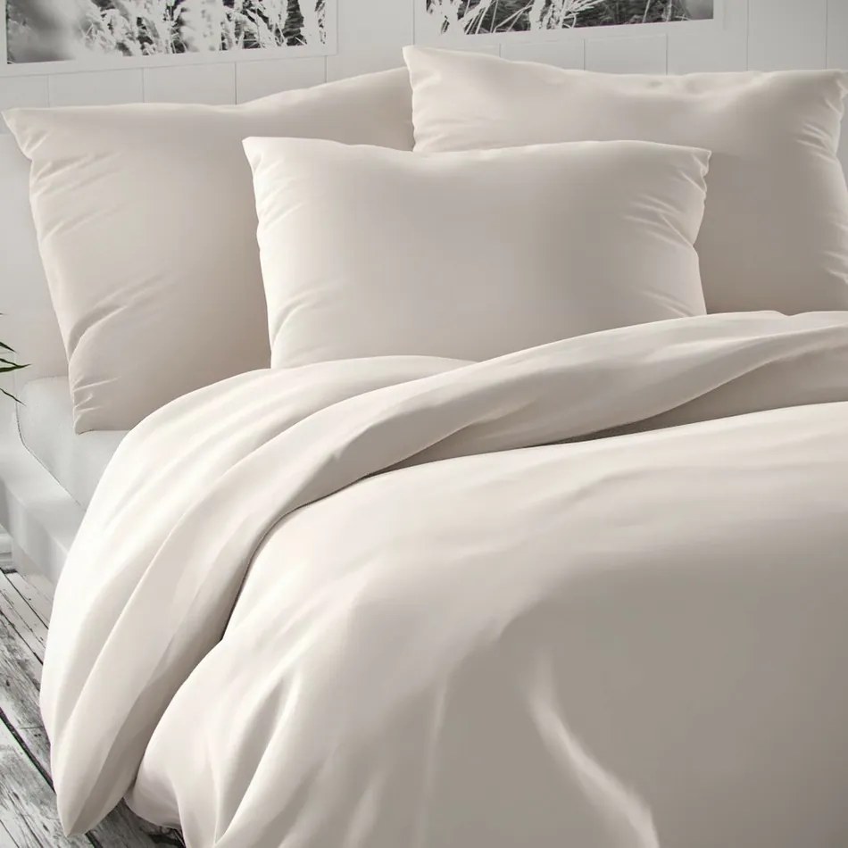 Lenjerie de pat din satin Luxury Collection, alb, 140 x 220 cm, 70 x 90 cm, 140 x 220 cm, 70 x 90 cm