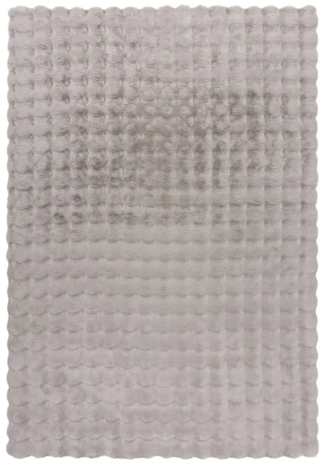 Blană gri deschis sintetică 180x290 cm Waffle Faux Fur – Flair Rugs