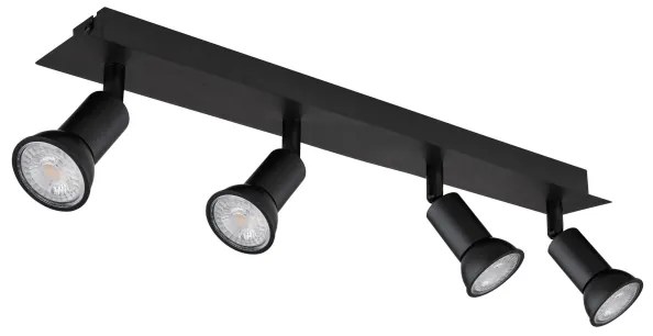 Spot DREW 4xGU10/35W/230V negru Globo 57998-4