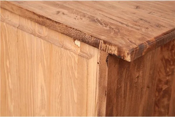 Comoda, L114 48 H99 cm, natur antichizat, lemn masiv