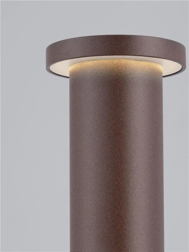Stalp de exterior LED 2700K, IP65 BAST H-65cm corten