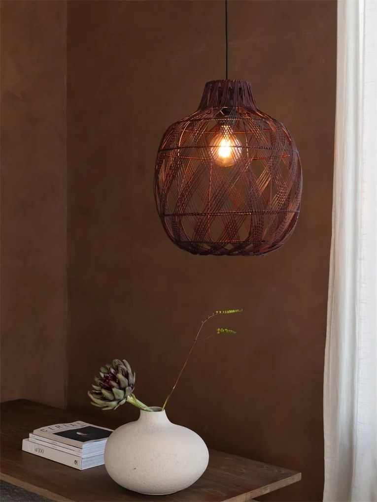 Lustra/Pendul Eco, Bambus, Mendoza visiniu, L