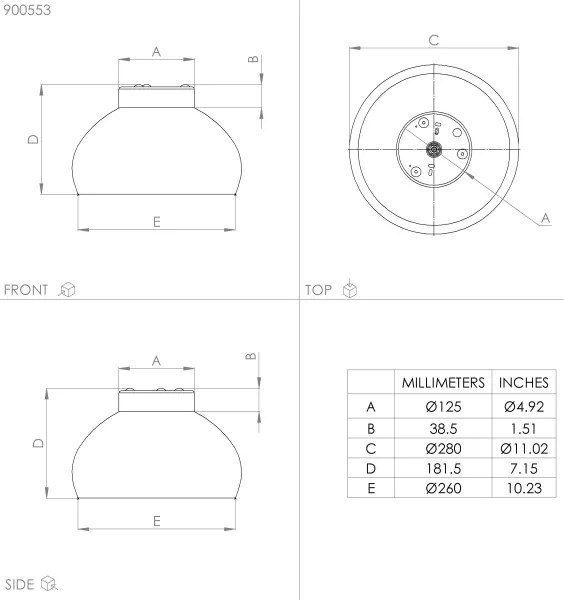 Plafonieră MOGANO 1xE27/40W/230V neagră Eglo 900553