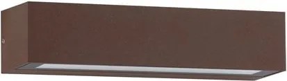 Aplica exterior corten liniara 22cm IP65 LED CCT PRISMATIC
