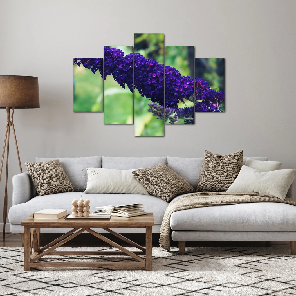 Tablou cu floare albastră (150x105 cm)