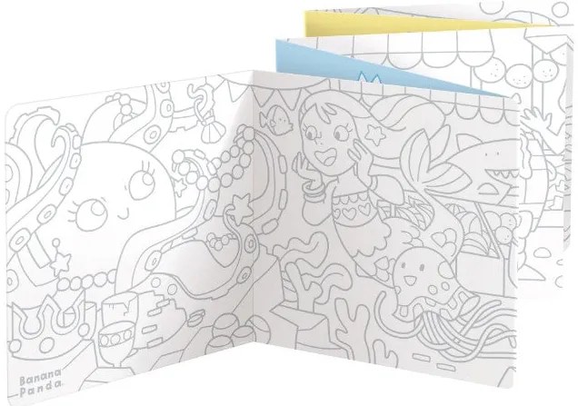 CARTE DE COLORAT SI TRASAT LINII PENTRU COPII I LOVE COLORING - BANANA PANDA (BP50163)