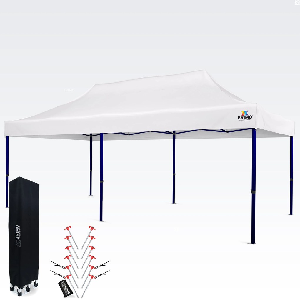 Cortină de petrecere impermeabilă 3x6m – Sărbătoare fără griji sub un acoperiș de 16,5m² - fara 3 pereti - Alb