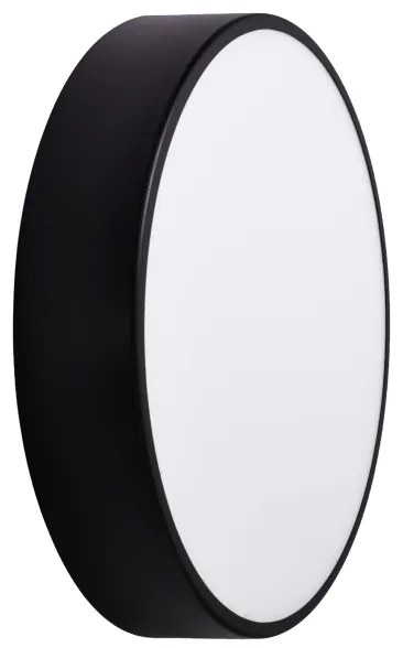 Plafonieră de exterior cu senzor CLEO 3xE27/24W/230V d. 40 cm neagră IP54