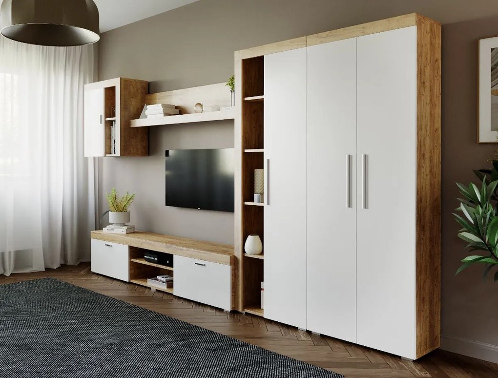 Mobila sufragerie - Living Milan C1 UNO Stejar