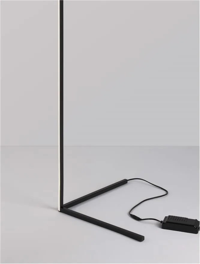 Lampadar LED design modern liniar V-LINE negru