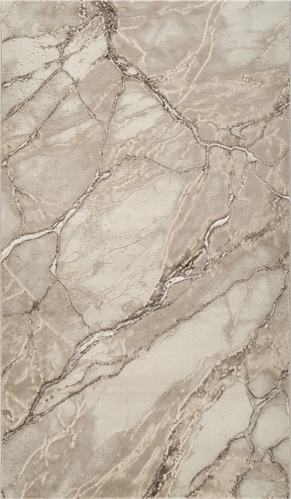 Covor Modern Living , Dormitor Dreptunghiular Marmara T159A Crem Bej (Alege dimensiunea: 125 x 200)
