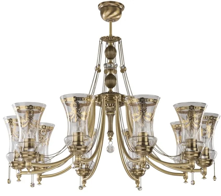 Candelabru 10 brate realizat manual Nico