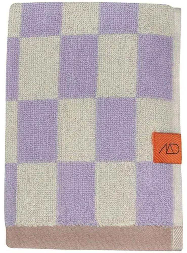 Prosop galben deschis/mov din bumbac organic 50x90 cm Retro – Mette Ditmer Denmark