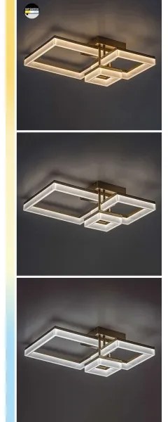 Plafonieră LED Rabalux 71386 AMILIA LED/22W/230V 3000/4000/6500K negru