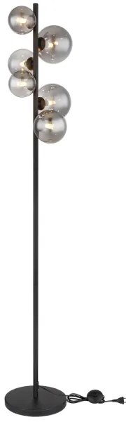 Lampadar LED Globo 56133-6S RIHA 6xG9/3,5W/230V fumuriu/negru