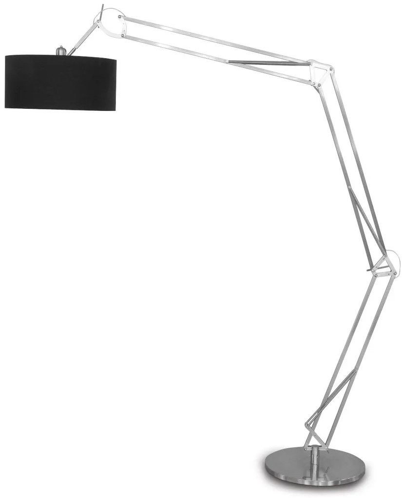 Lampadar XL modern cu brat articulat MILANO negru