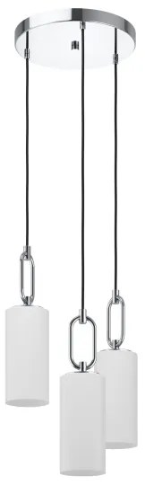 Lustră pe cablu Eglo 390128 MAJANA 3xE27/40W/230V crom lucios