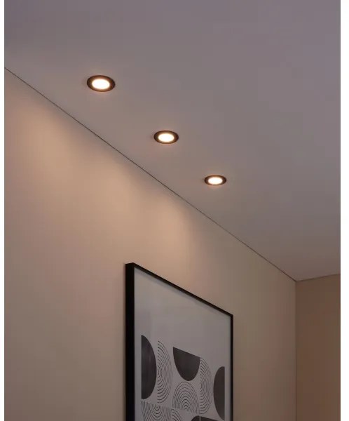 Eglo 31743 - Set 3x corpuri de iluminat LED reglabile FUEVA-Z, LED/2,8W/230V, IP44, negru