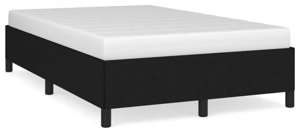 Cadru de pat, negru, 120x190 cm, material textil
