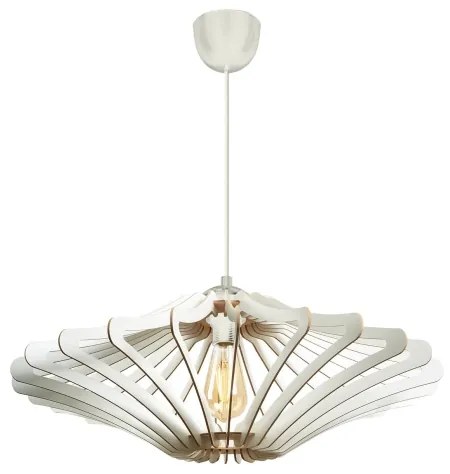 SET 2x lustră pe cablu 1xE27/60W/230V alb d. 47 cm