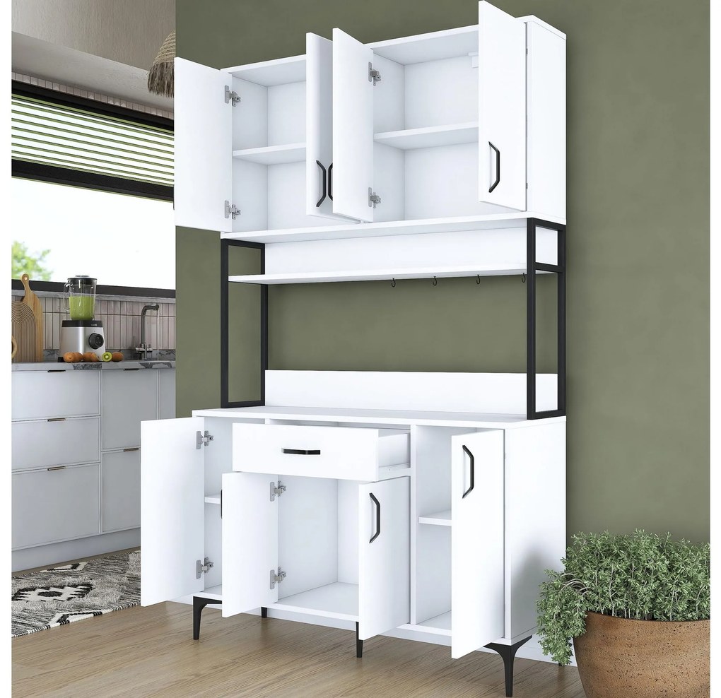 Set dulapuri bucătărie Jenaretta 27 (alb + negru). 1107094