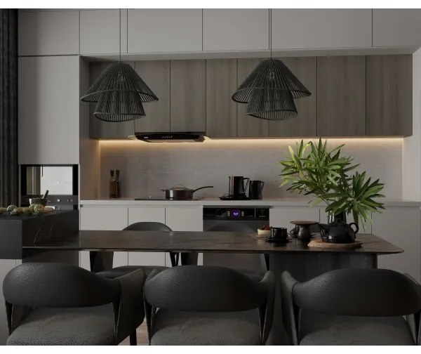 Lustră pe cablu MAXLIGHT P0580 AMALFI 1xE27/15W/230V d. 45 cm negru