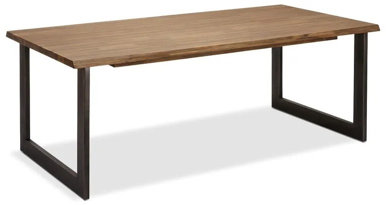 Masa Lamine, lemn masiv/metal, 180 x 75 x 90 cm