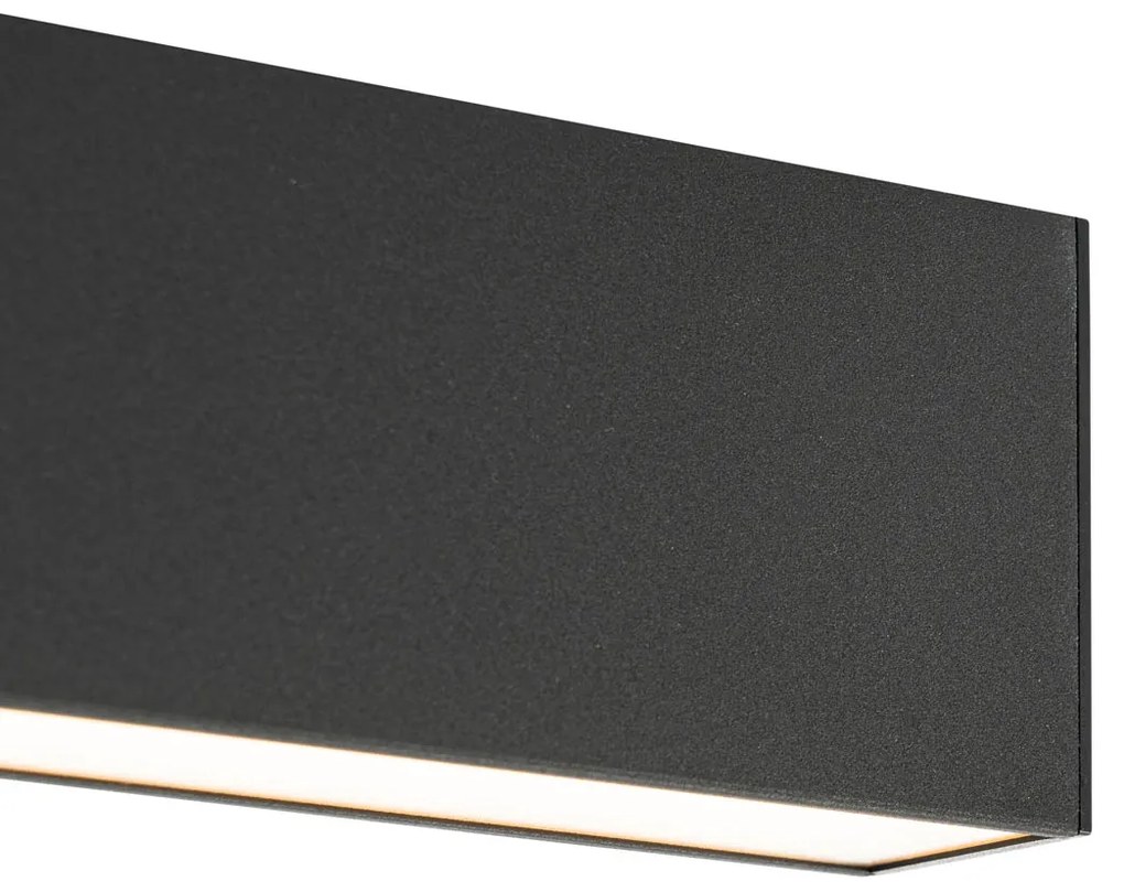 Plafonieră neagră cu LED inclus, reglabilă în 3 trepte 2700-4000K - Keane