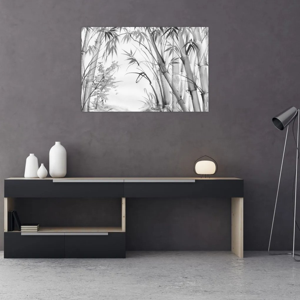 Tablou - Pădure de bambus (90x60 cm)