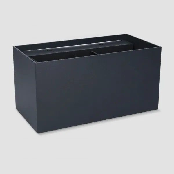 Brilagi - Aplică de perete LED pentru exterior DOUBLE CUBE LED/12W/230V neagră IP65