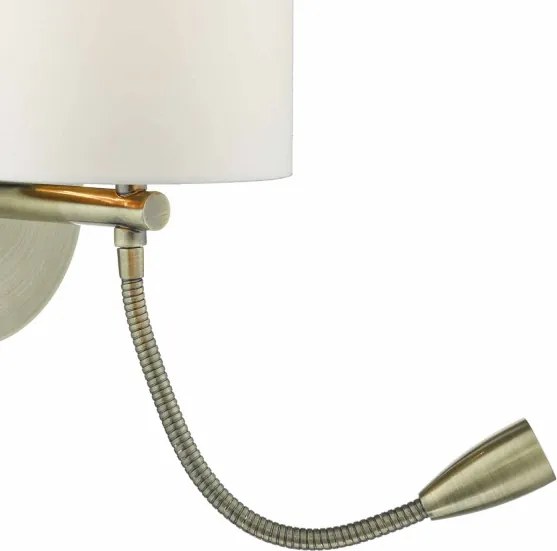 Där Lighting FET0775 - Aplică LED de perete FETA 1xE27/60W/230V + LED/1W alamă