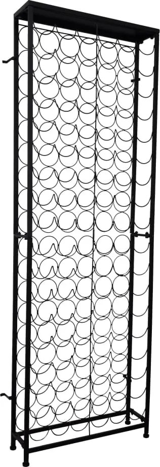vidaXL Suport sticle de vin pentru 108 sticle, metal