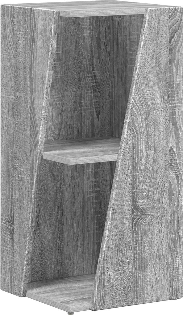 vidaXL Raft lateral Gri Sonoma 33 x 32 x 70,5 cm Lemn compozit