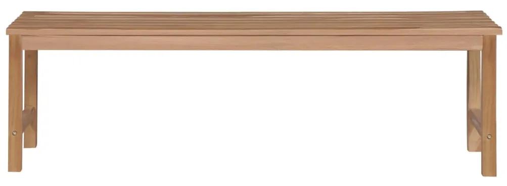 Banca de gradina, cu perna rosie, 150 cm, lemn masiv de tec Rosu, 150 cm, 1
