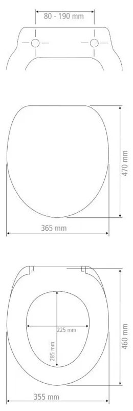 Capac WC 35,5 x 46 cm Easy-Close (cu închidere automată) Exclusive No. 9 – Wenko