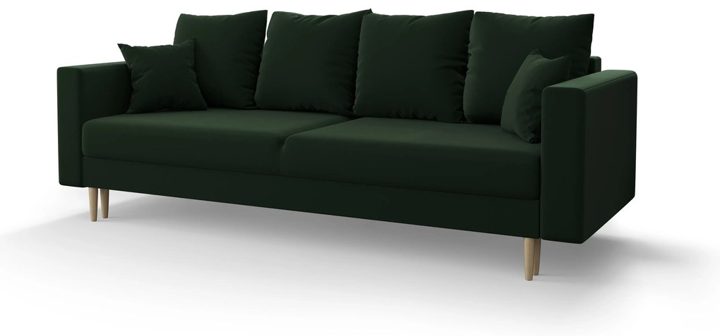 Canapea trei locuri Kinetic (Verde închis). 1056673
